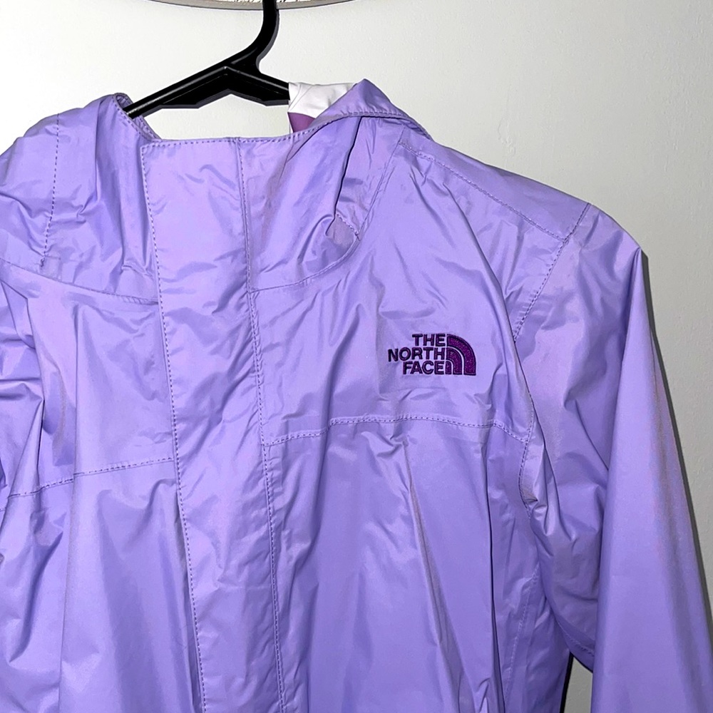 Purple NorthFace rain coat 💜